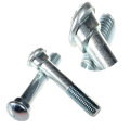 HDG zinc plated bolt round head egg neck bolt Guard rail bolt